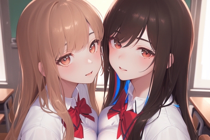 【百合】学校のトイレで友達と乳首とアソコ合わせて一緒にイけるか試してみた