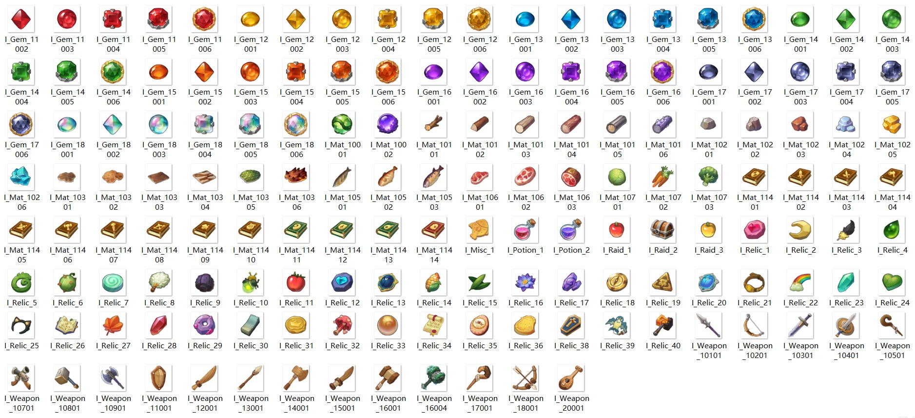 『著作権フリー』ゲーム製作用アイコン集「合計233枚」