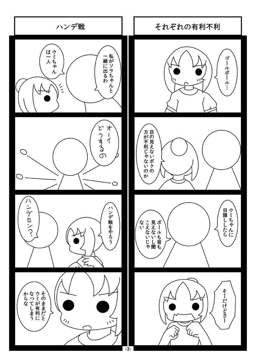 見えないソラと聞こえないウミゴールボール編