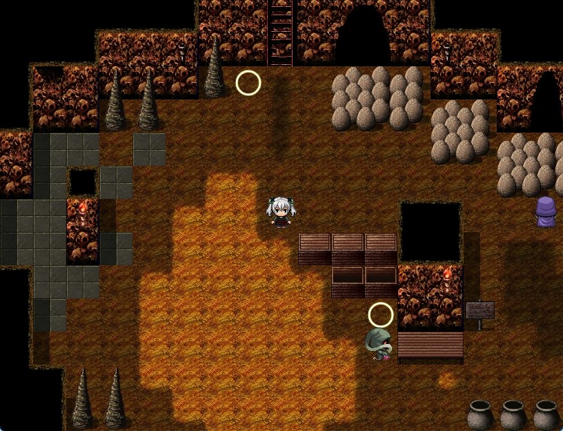 RPGツクールMV・MZ用 マップチップ/タイルセット03 『カタコンベ /地下墓地/深淵/洞窟/ダンジョン』