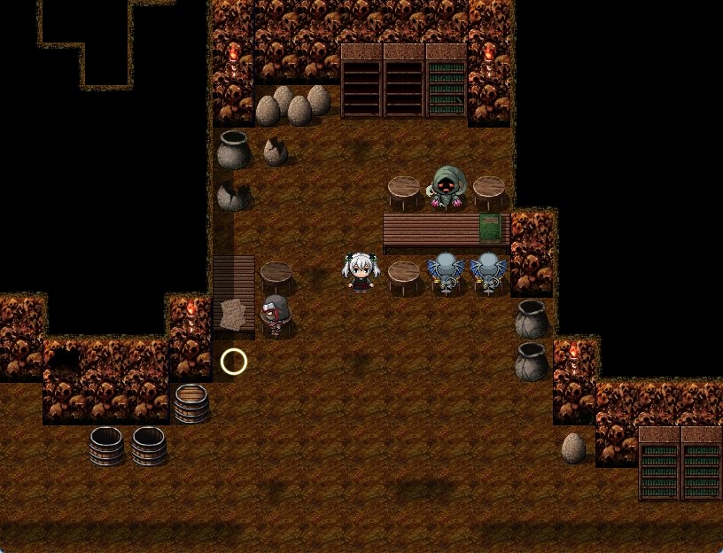 RPGツクールMV・MZ用 マップチップ/タイルセット03 『カタコンベ /地下墓地/深淵/洞窟/ダンジョン』