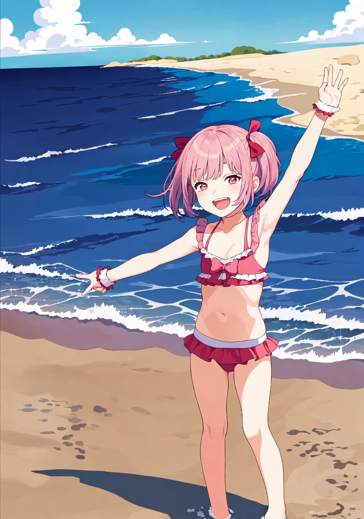 魔法少女の水着回で見抜きぶっかけ