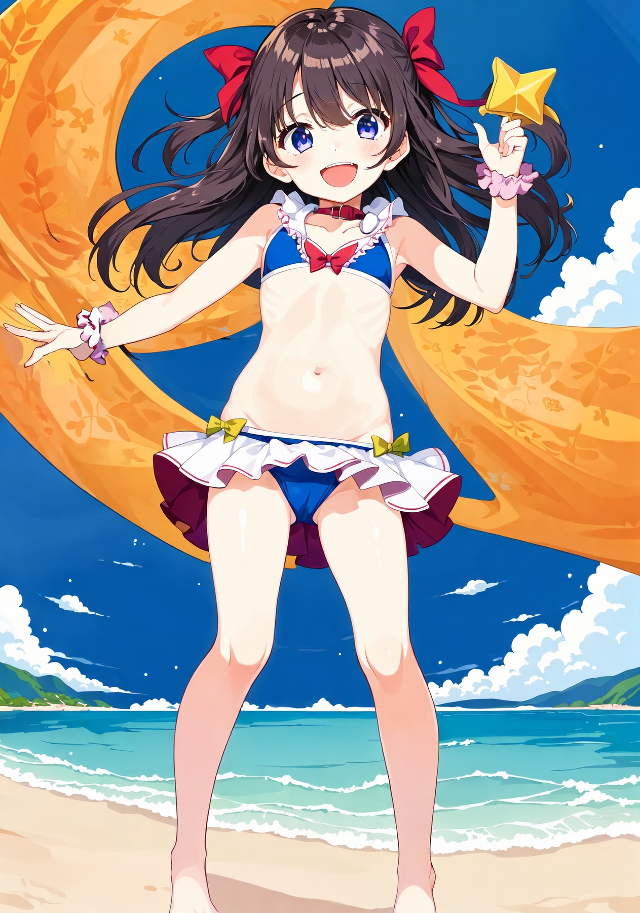 魔法少女の水着回で見抜きぶっかけ