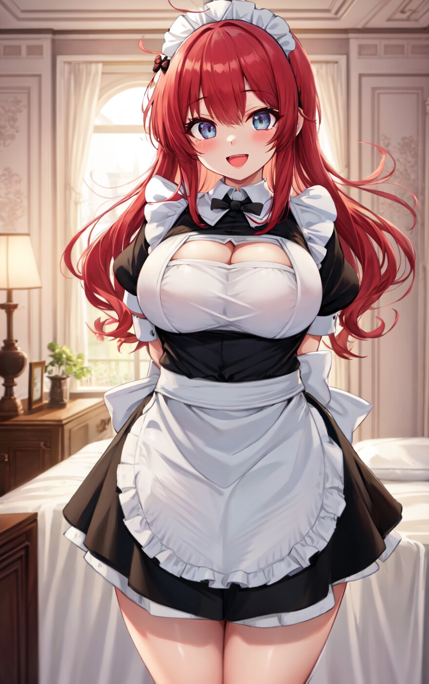 [800枚] 美しいムチムチメイドのCG集