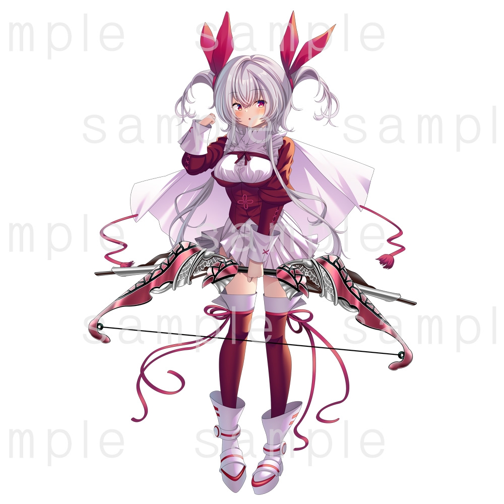 立ち絵素材_70(アーチャー風女子)3色セット