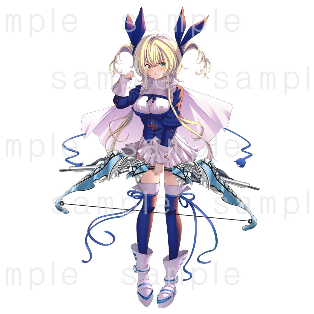 立ち絵素材_70(アーチャー風女子)3色セット