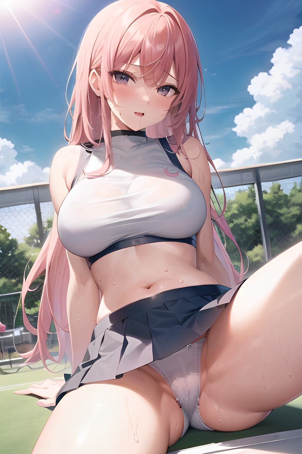 アンスコ履かないテニス部の女の子たち