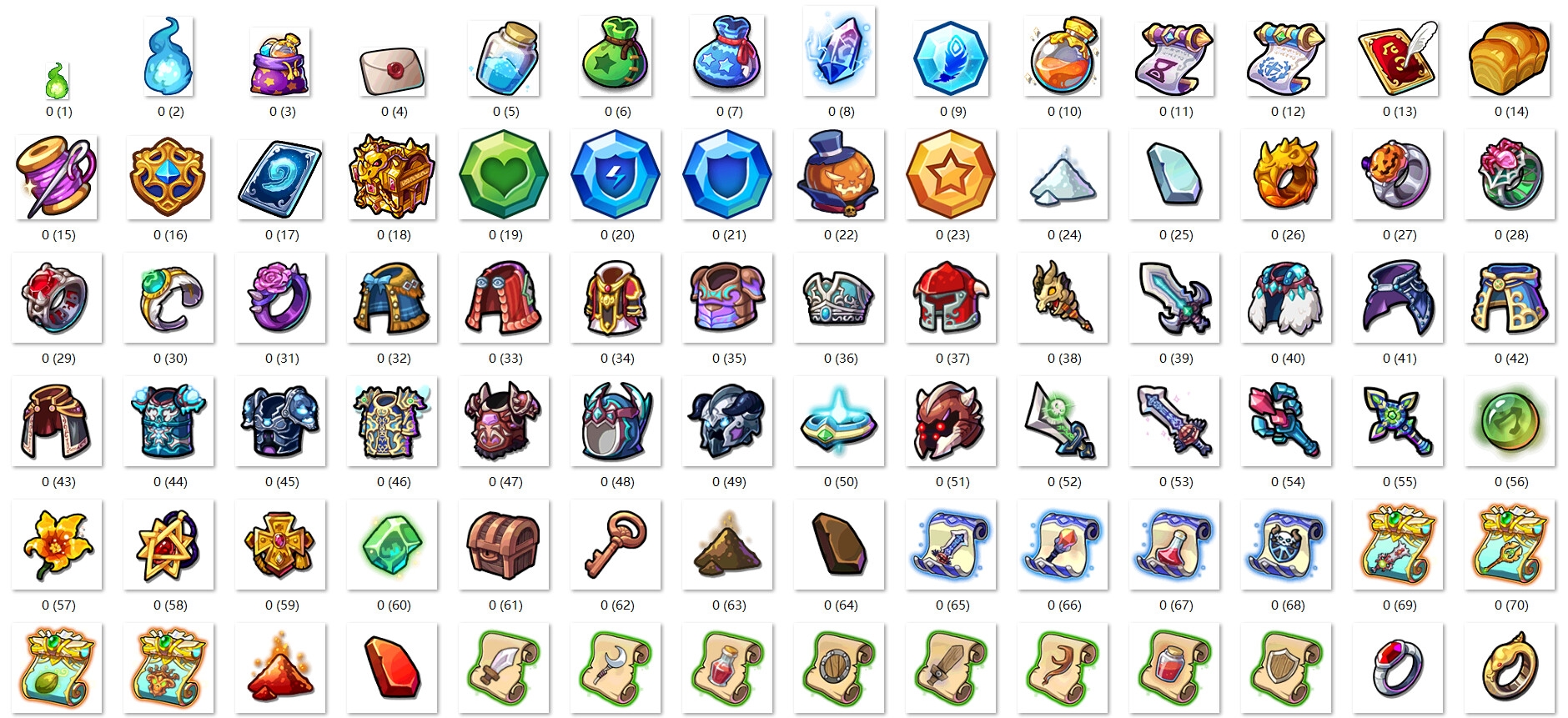 『著作権フリー』ゲーム製作用アイコン集「合計313枚」