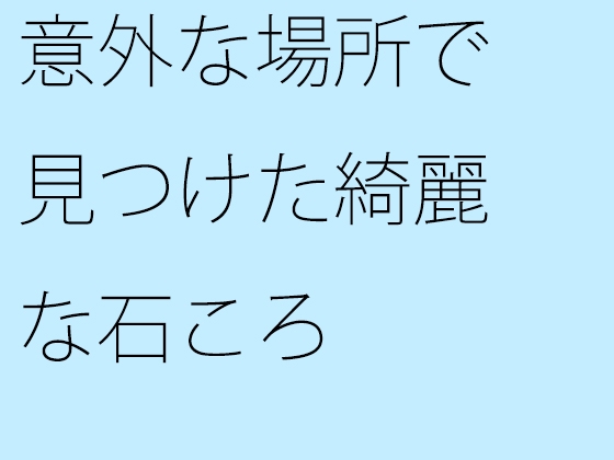 意外な場所で見つけた綺麗な石ころ