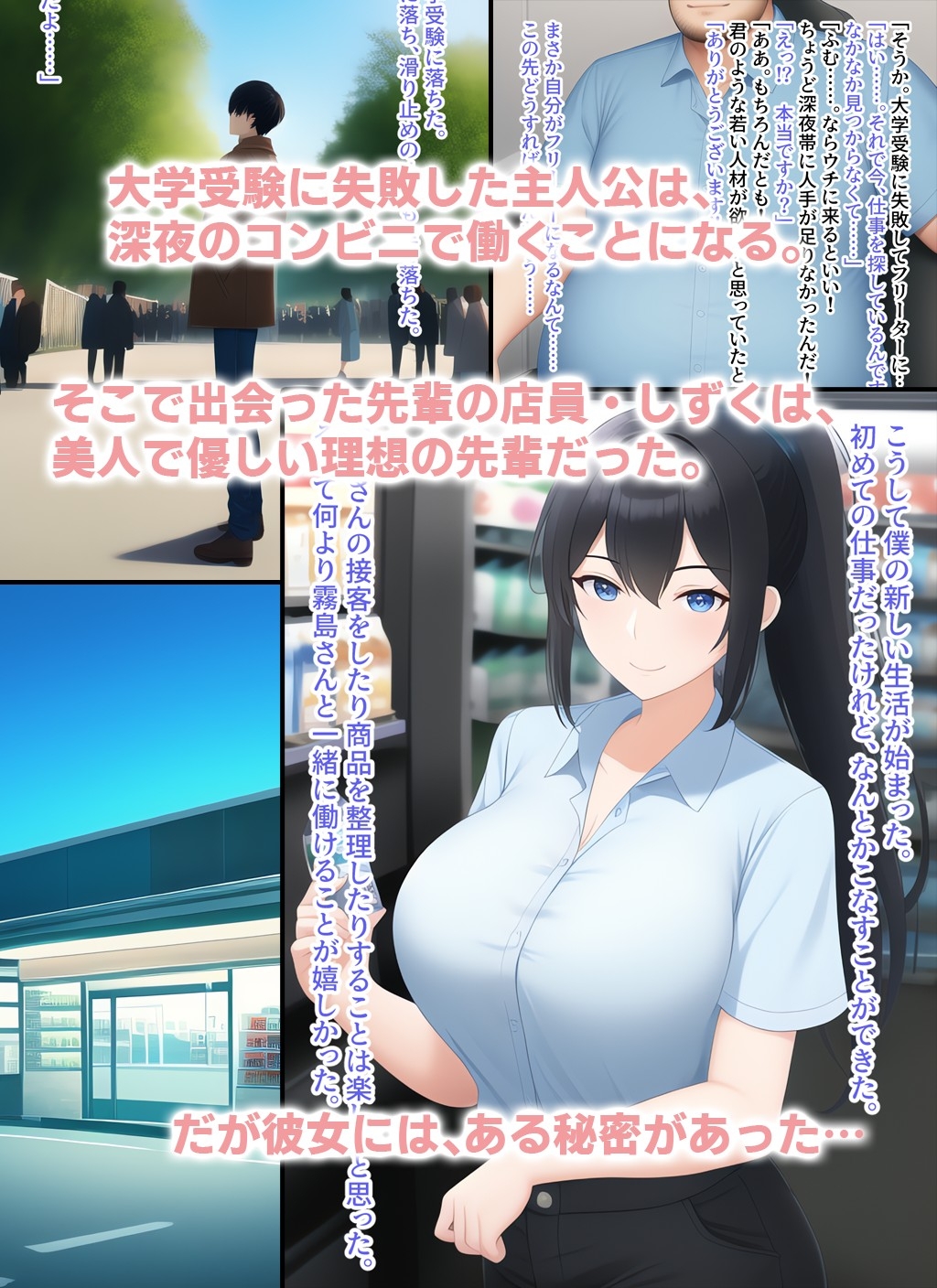 欲求不満な先輩コンビニ店員とセフレになりました。