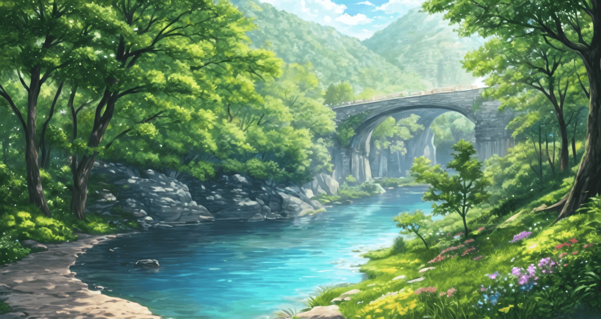 美しい森林!AI生成された森林の背景画像128枚!