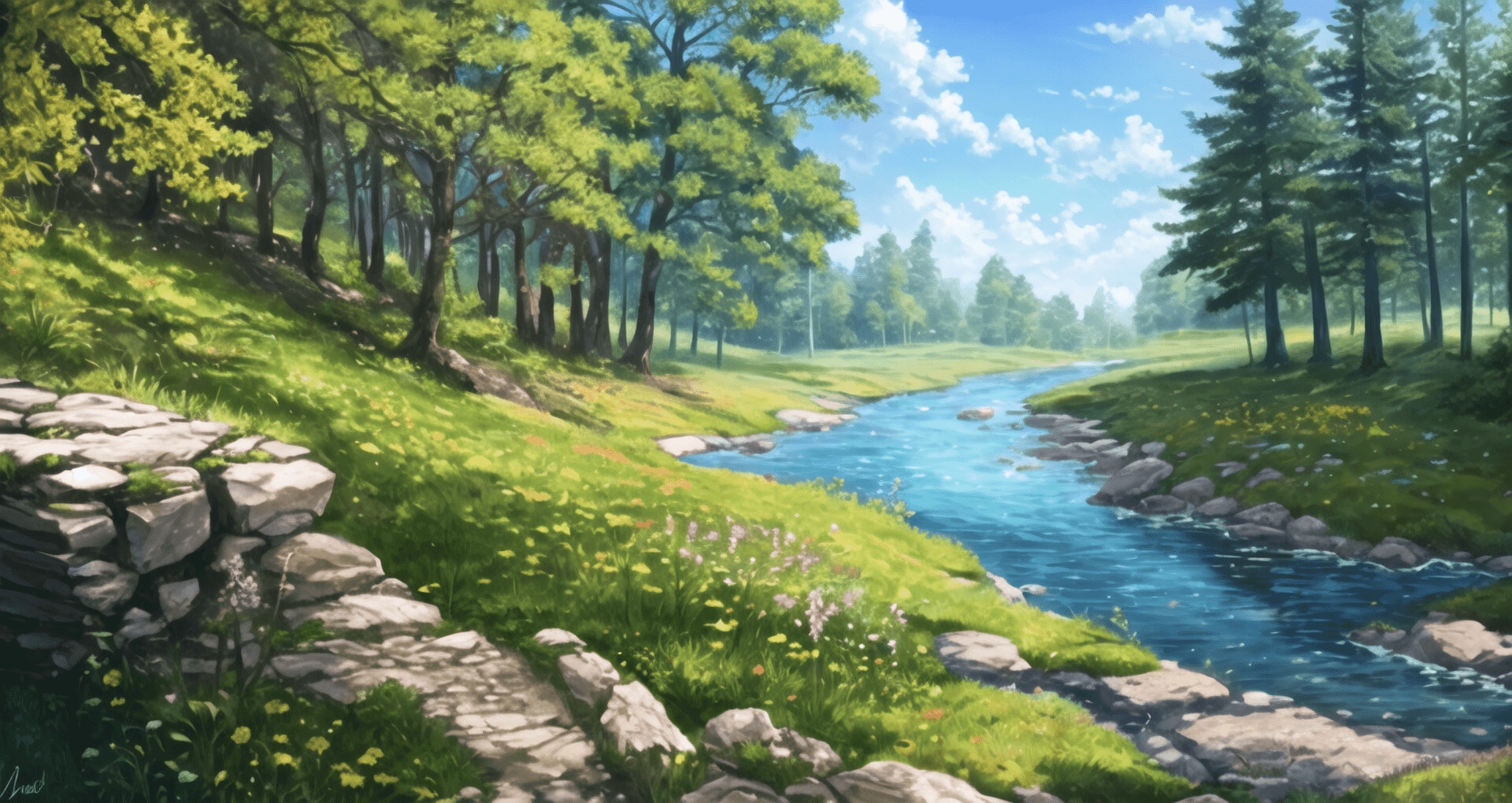 美しい森林!AI生成された森林の背景画像128枚!