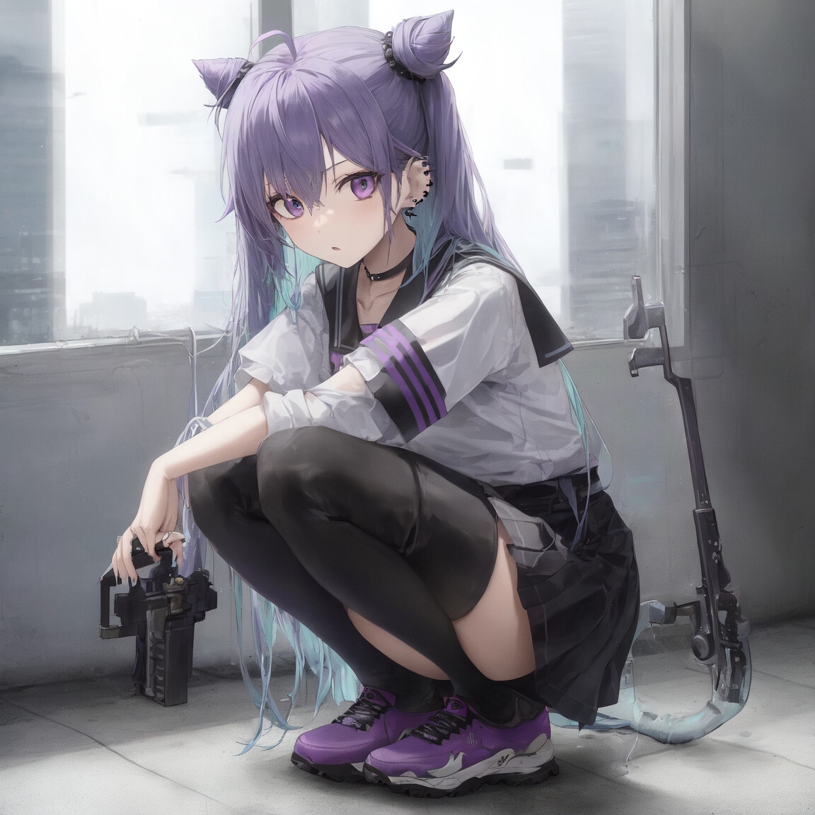 CGイラスト集 狐耳・ツインテール・銀髪