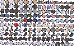 【ドット絵】インナー・サポーター素材(16×16)と(24×24)と(32×32)