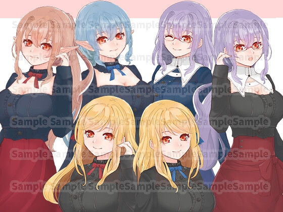 双子っぽい立ち絵フリー素材