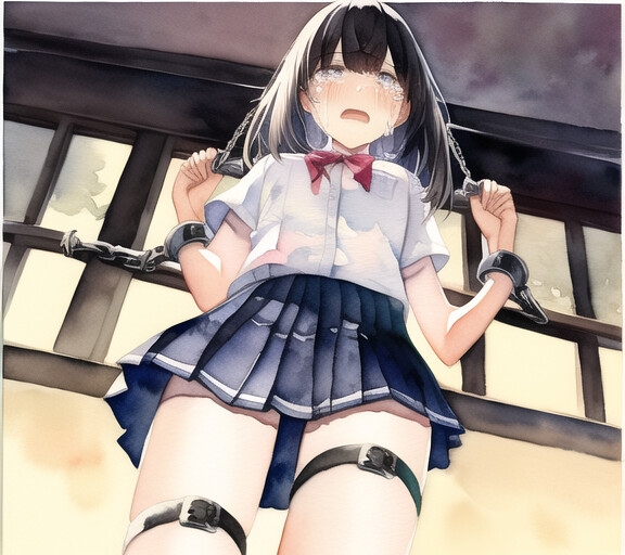 制服美少女監禁CG だれかたすけて...