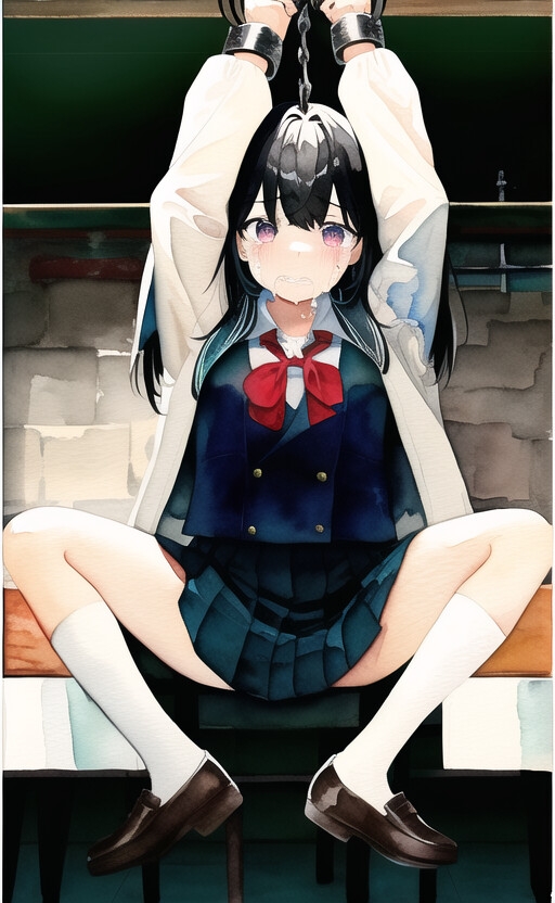 制服美少女監禁CG だれかたすけて...