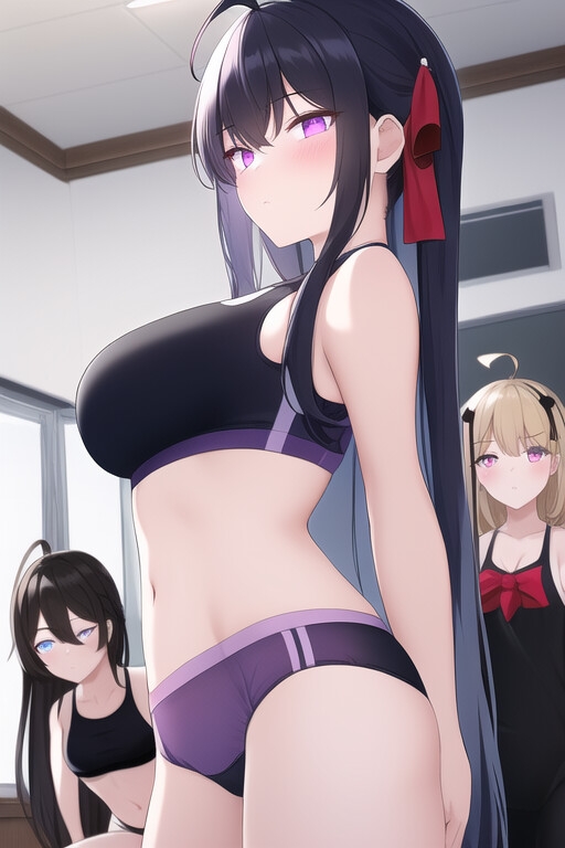 スポーツブラのロッカールーム