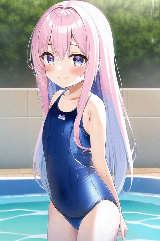 競泳水着ピンクちゃん