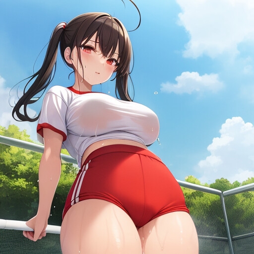 ブルマ、競泳水着イラスト集