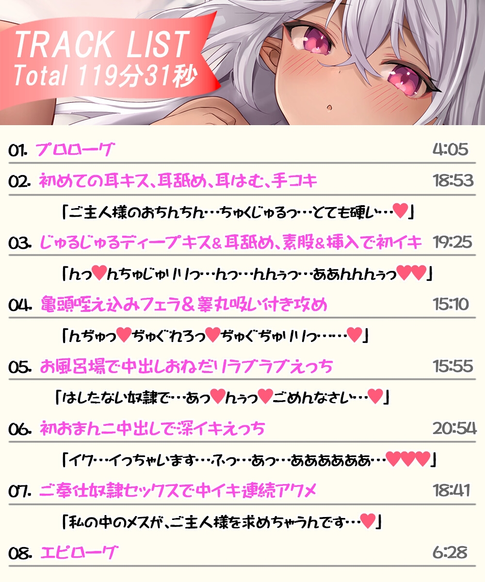 【期間限定330円】銀髪褐色娘といちゃらぶ性活 ～純情無垢な奴隷少女「シロ」の場合～