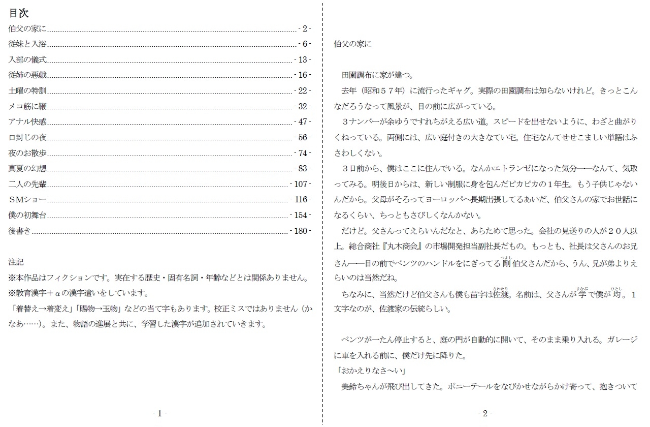 女神様と王女様といとこの(下)僕