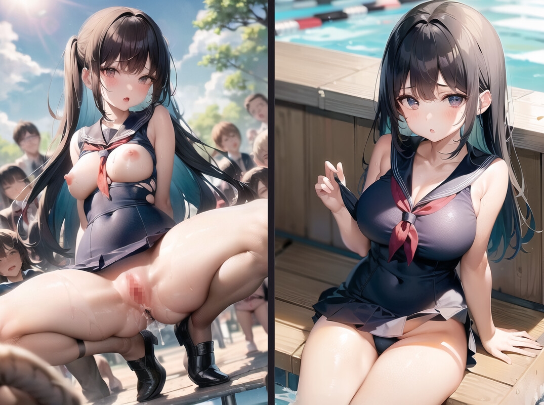 JK彼女にお願いして校内露出させてみた。