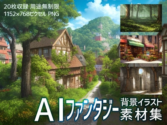 AIファンタジー背景イラスト素材集