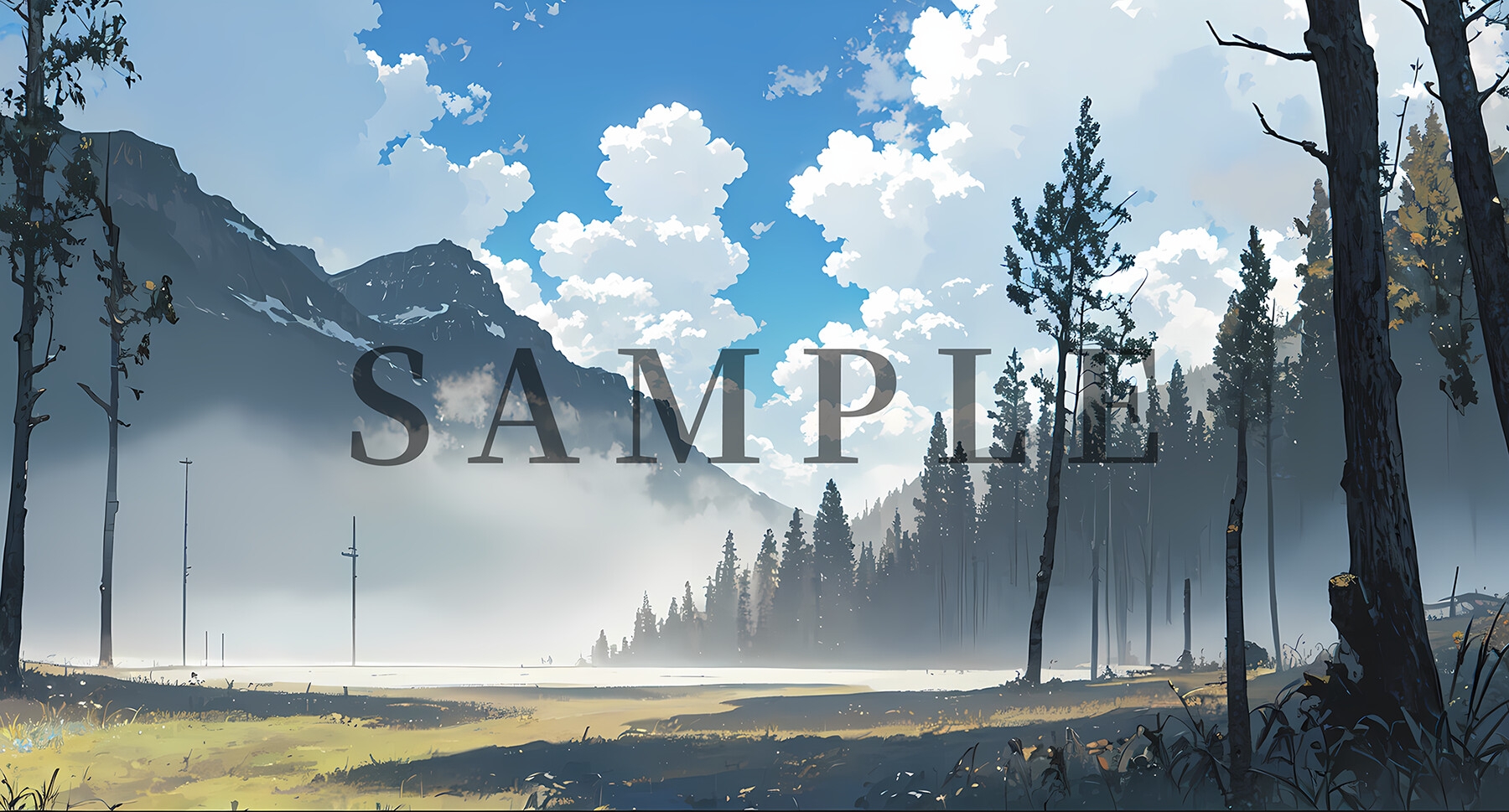 「ファンタジー/和風森林系の背景」CG素材集~100枚!!