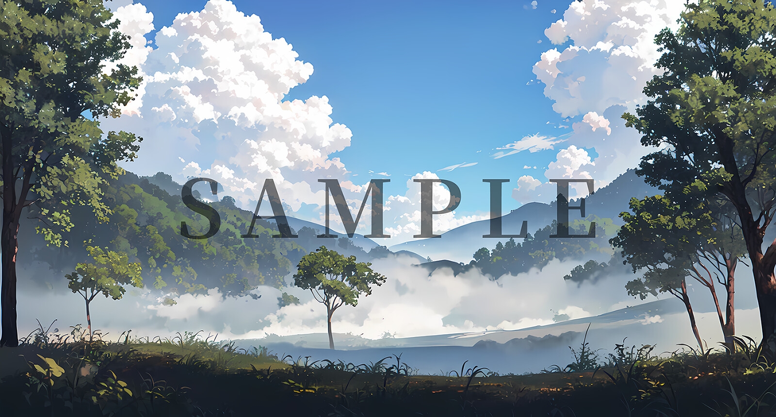 「ファンタジー/和風森林系の背景」CG素材集~100枚!!