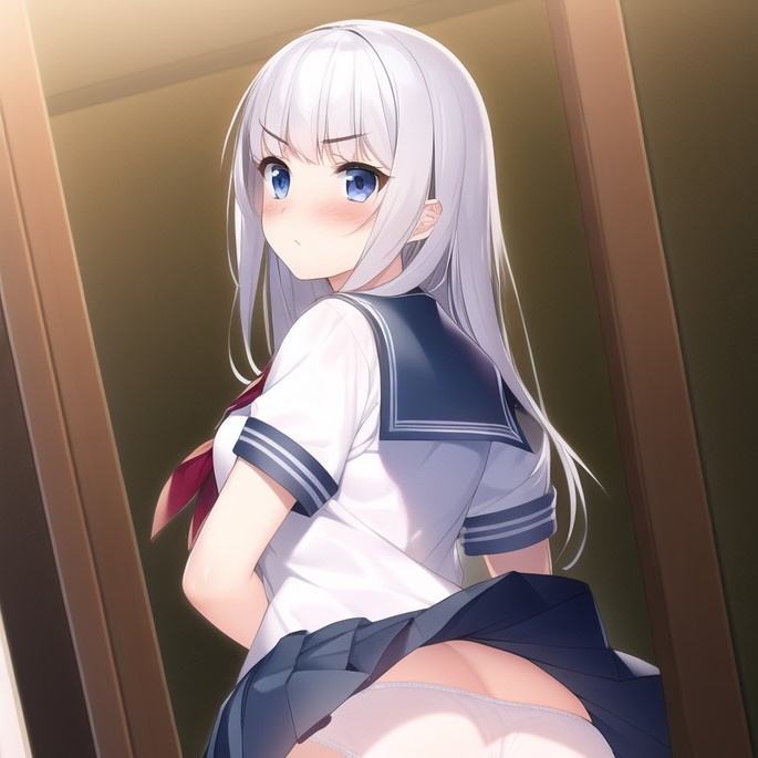 セーラー服 純白パンツ お尻コレクション vol.2