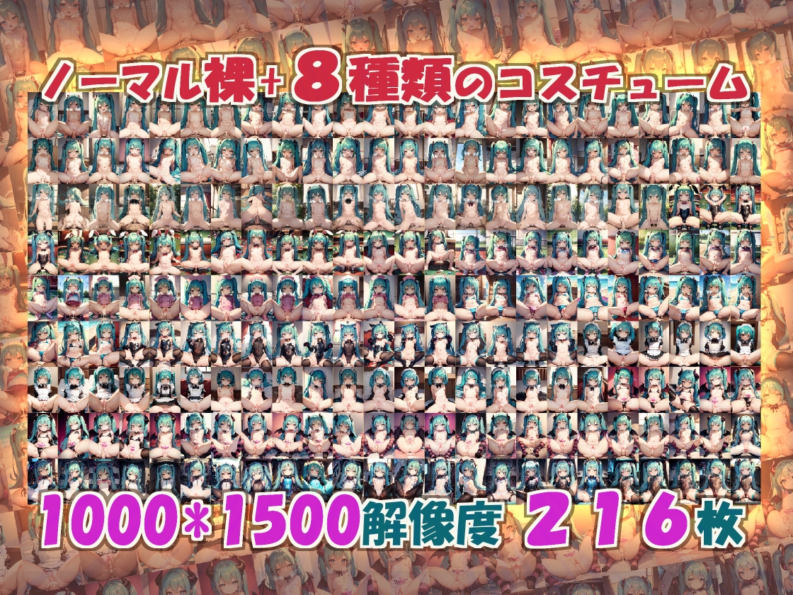 ミクさんの中に出すだけ216枚コス8種