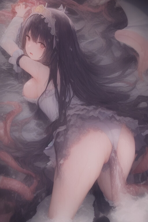 触手に襲われる姫様たち