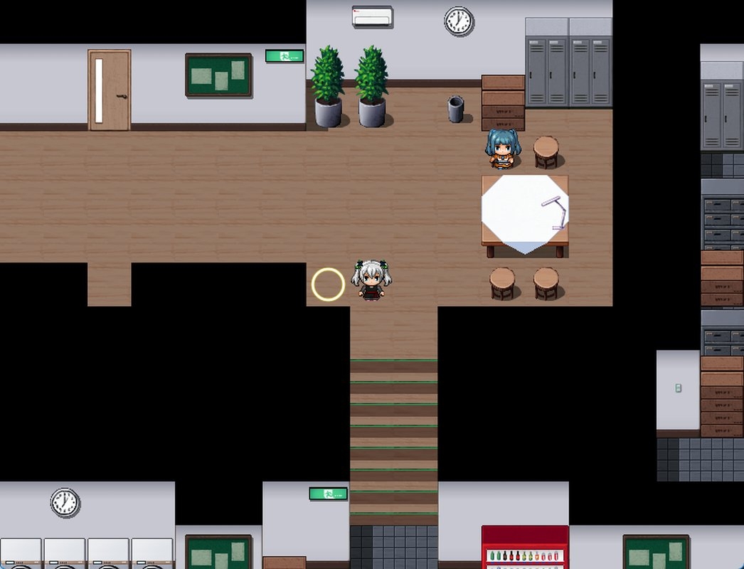 RPGツクールMV・MZ用 マップチップ/タイルセット5 『学生寮/日本の住宅/図書館/現代/室内/屋内/内装/家の中』