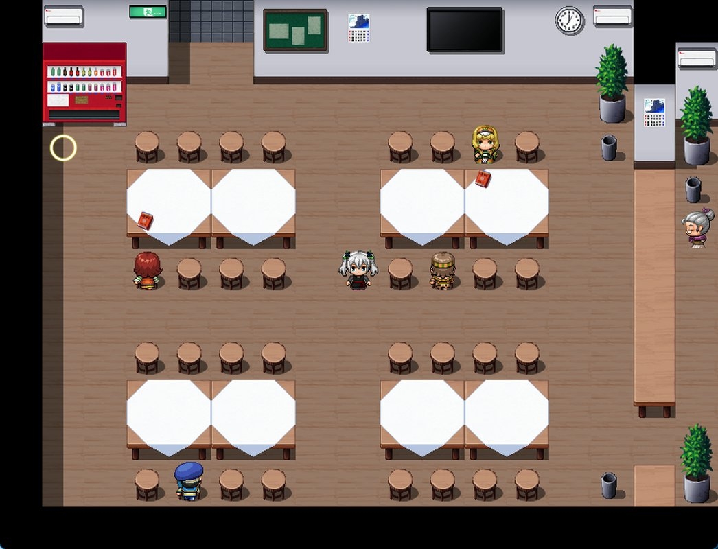 RPGツクールMV・MZ用 マップチップ/タイルセット5 『学生寮/日本の住宅/図書館/現代/室内/屋内/内装/家の中』