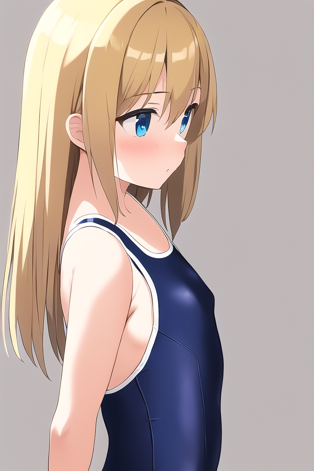 金髪!貧乳微乳!メスガキの水着っ!