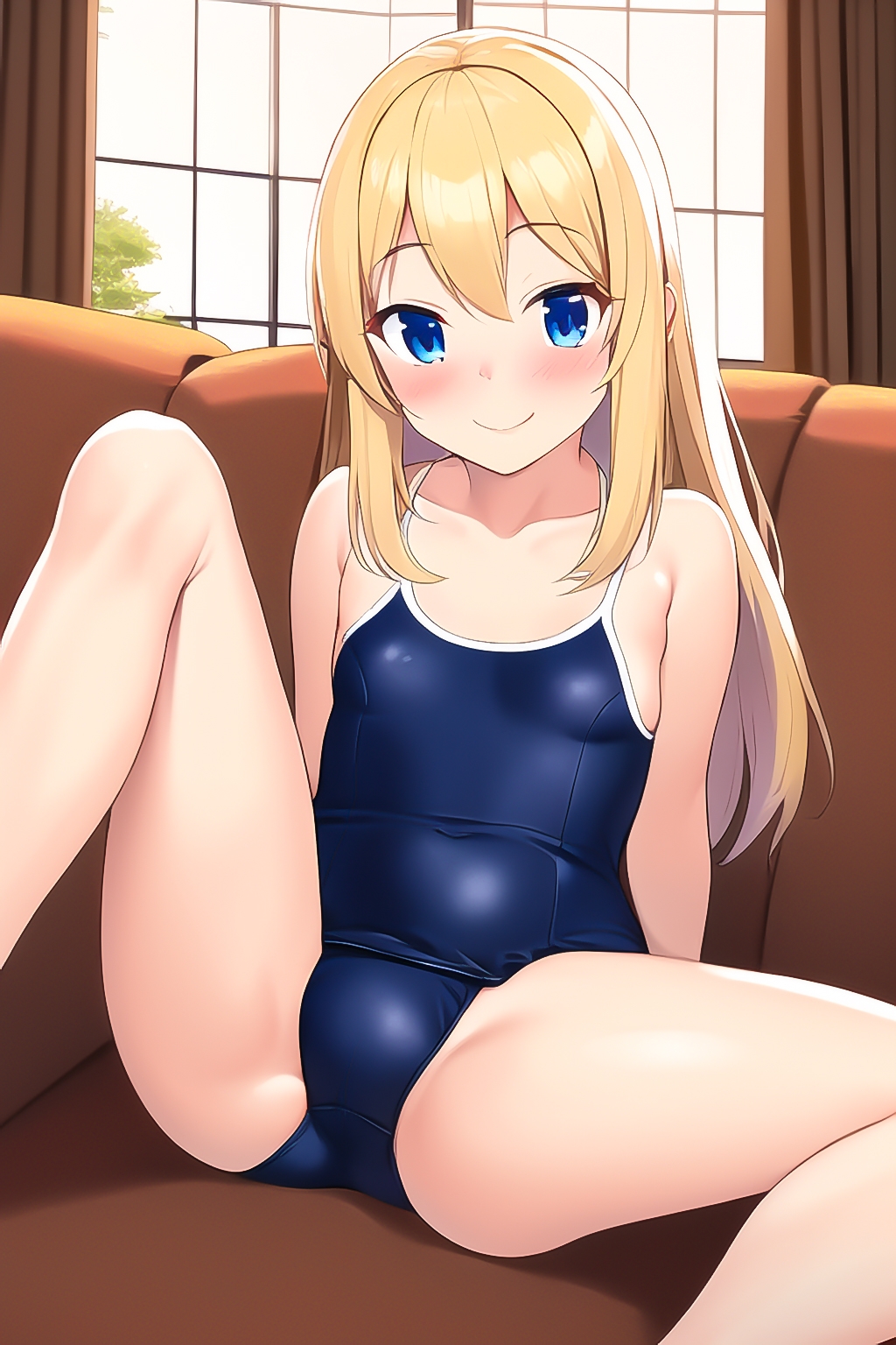 金髪!貧乳微乳!メスガキの水着っ!