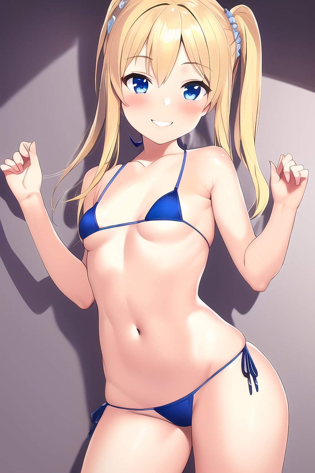 金髪!貧乳微乳!メスガキの水着っ!