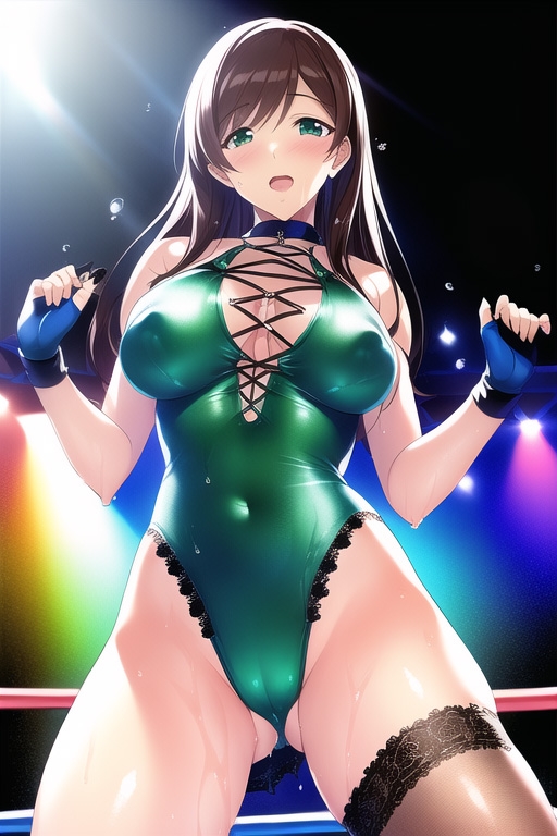 リングでいじめられるお姉さん