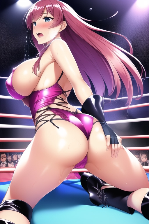 リングでいじめられるお姉さん