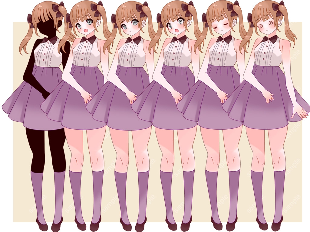 全身立ち絵素材・ファンタジー衣装036