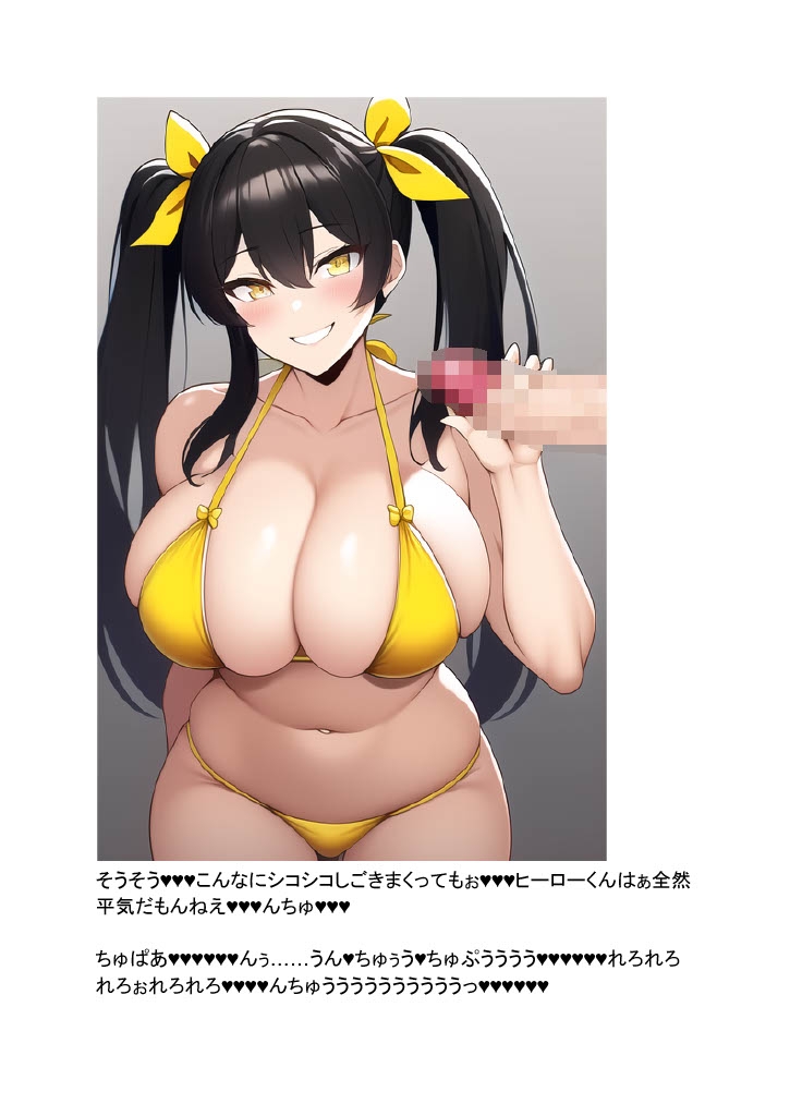 彼女の前で耳なめ手コキされ、パイズリNTRセックスで敗北射精する話【ヒーローくん失格・ミツバチ怪人編】