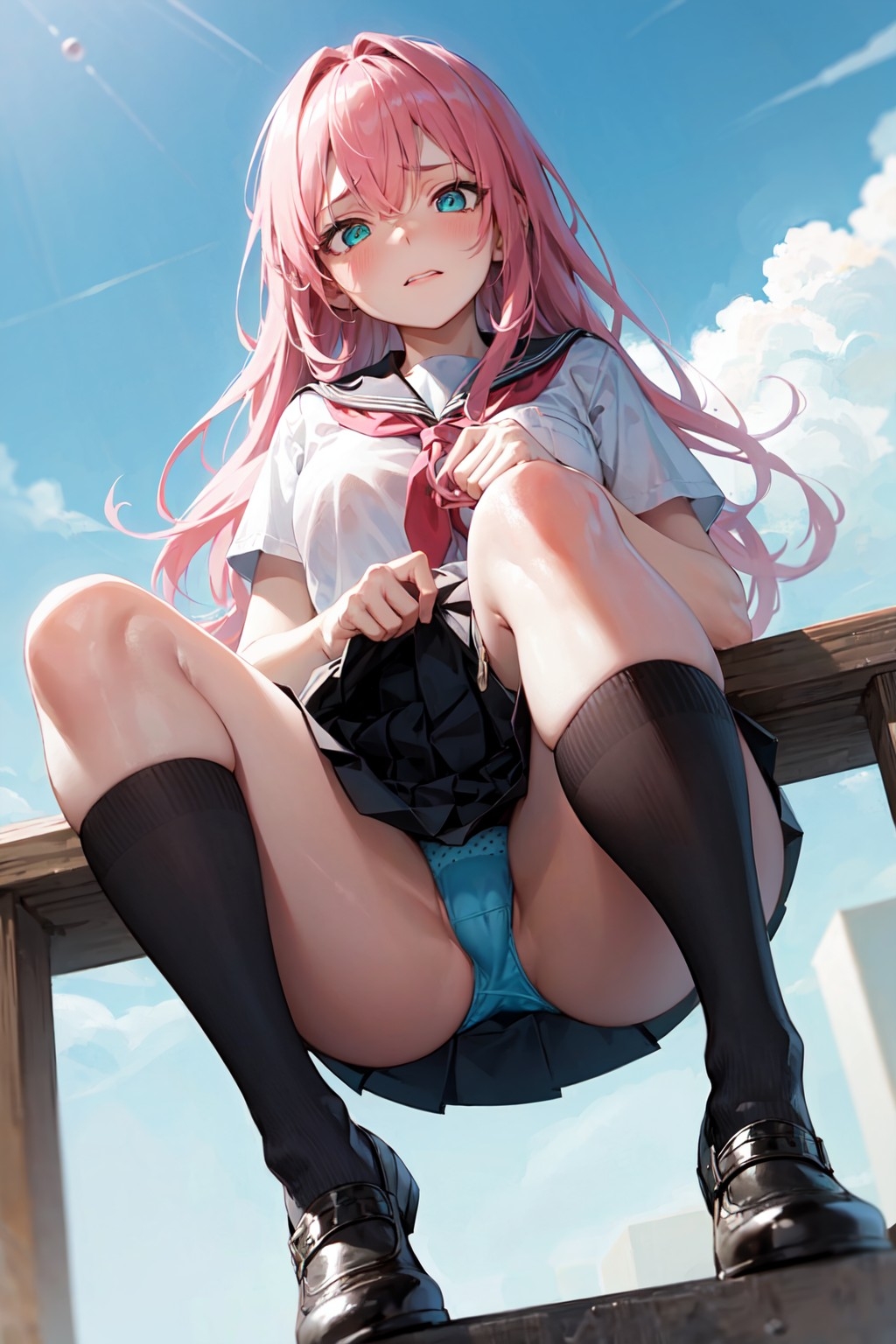 JKにパンツを見せてもらうように土下座して頼んでみた