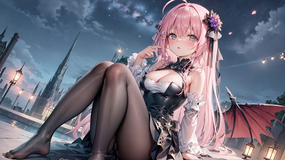 チョウ猫ですand黒ストのサキュバス(イラスト1050枚です)