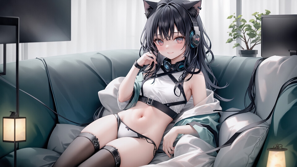 チョウ猫ですand黒ストのサキュバス(イラスト1050枚です)