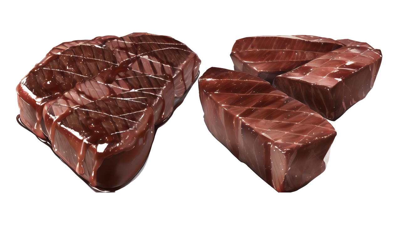 AIゲーム素材、画材、肉