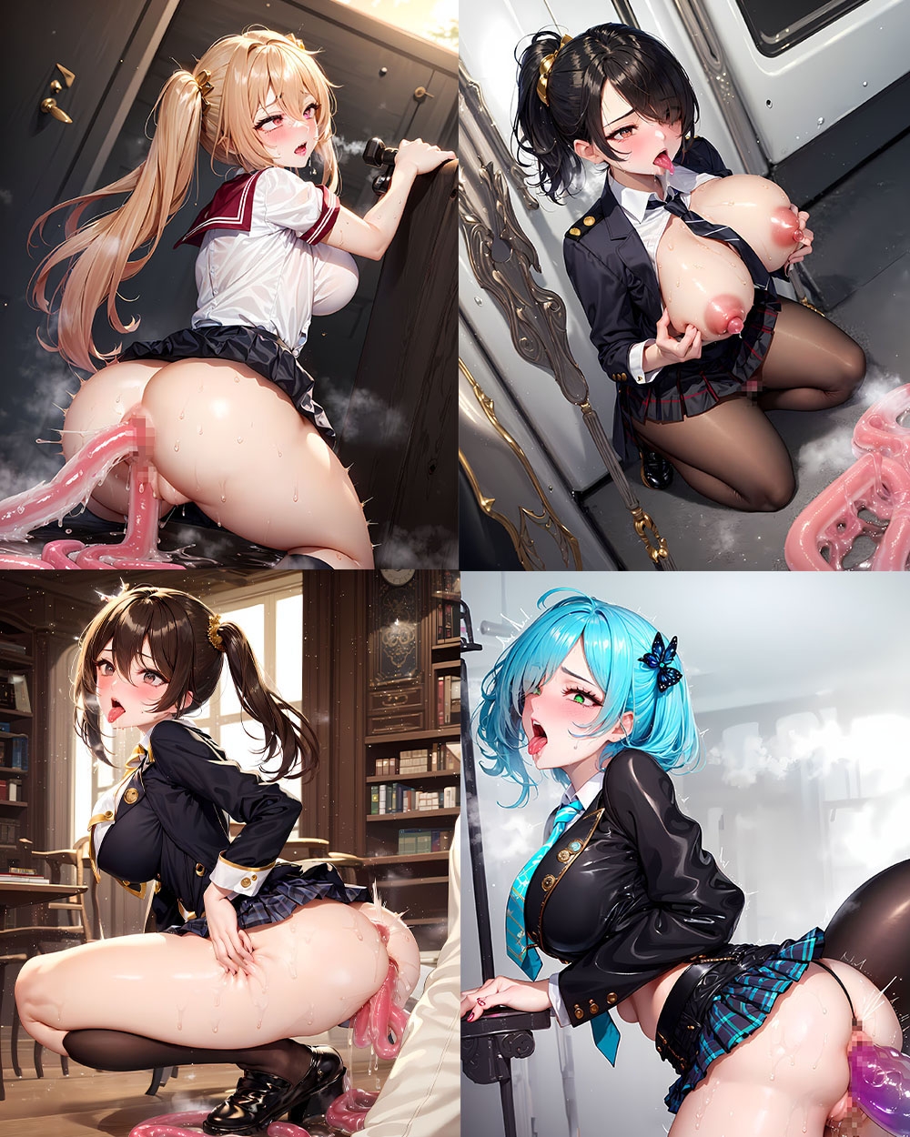 JK退魔師たちの無惨な公開人格排泄