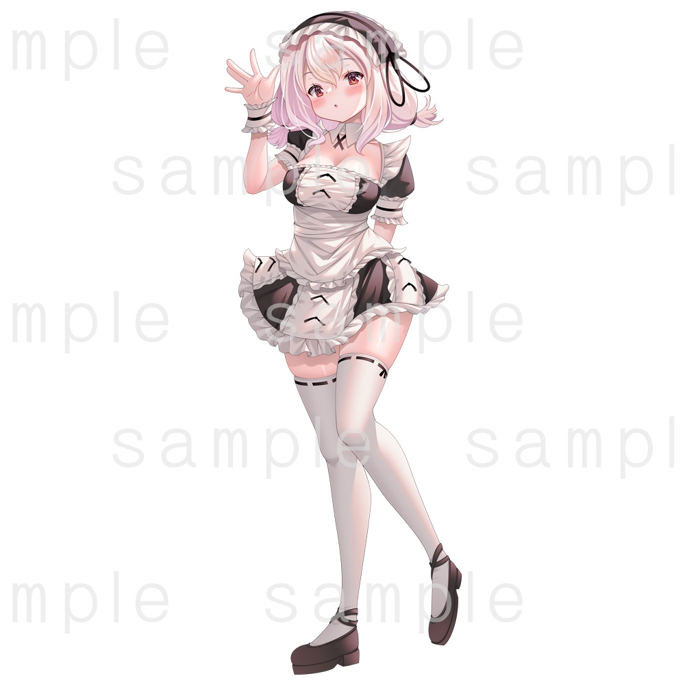 立ち絵素材_76(メイド女子)表情10種