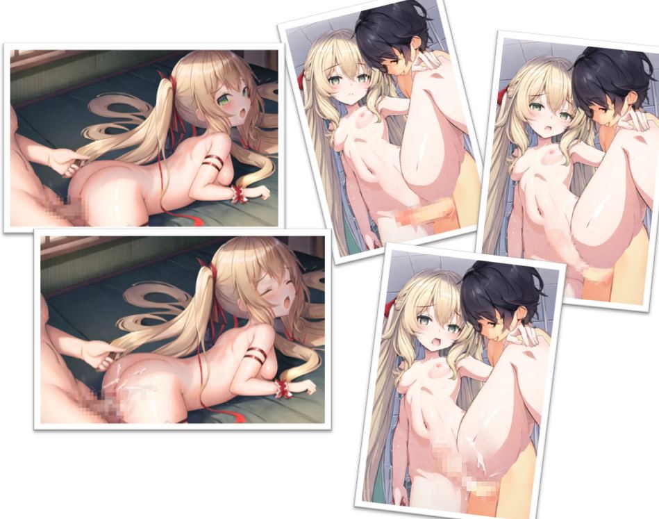 金髪の女の子と楽しい休暇