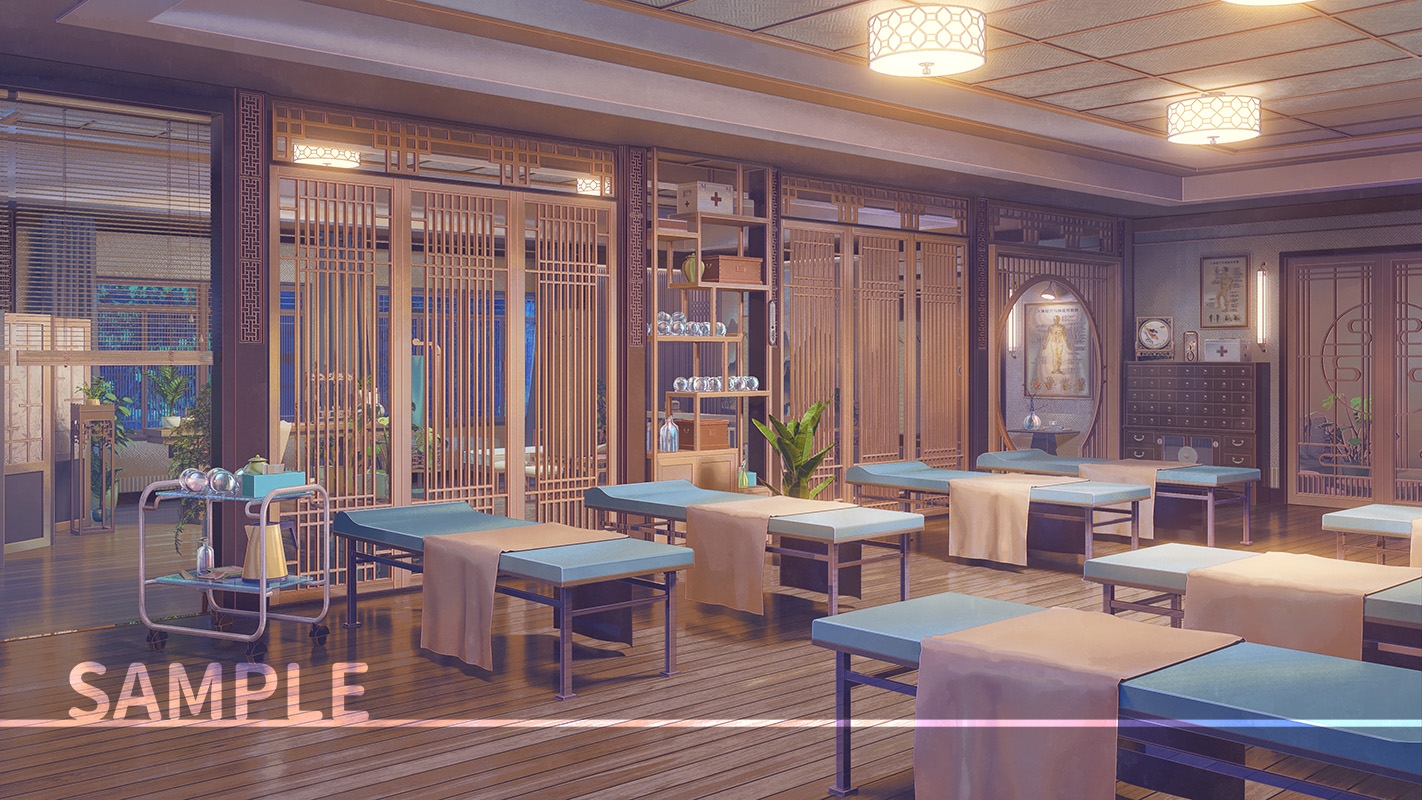 背景素材:マッサージ店